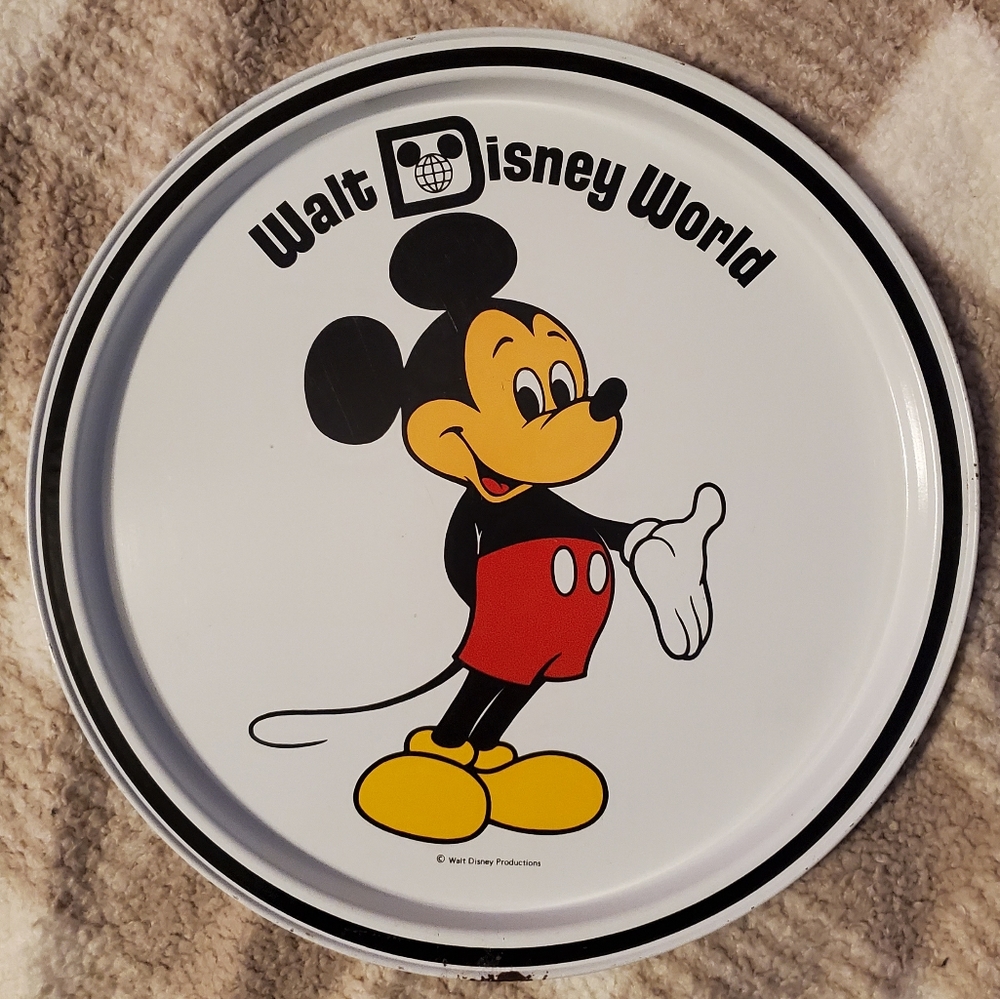 5 for $25 | Vintage Walt Disney World Mickey Mouse Plate Serving Tray